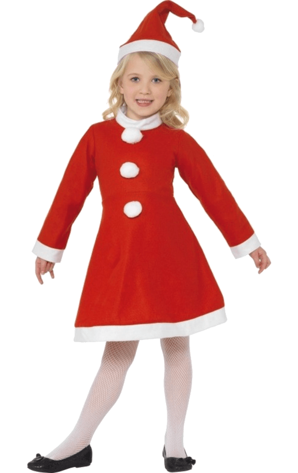 Childrens Santa Girl Costume