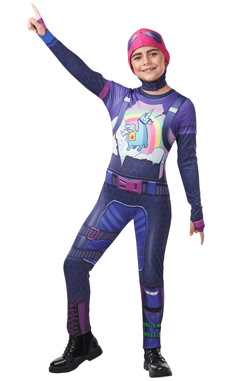 Kids Brite Bomber Fortnite Costume - Deluxe