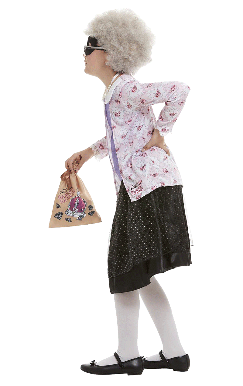 Girls Gangsta Granny Costume