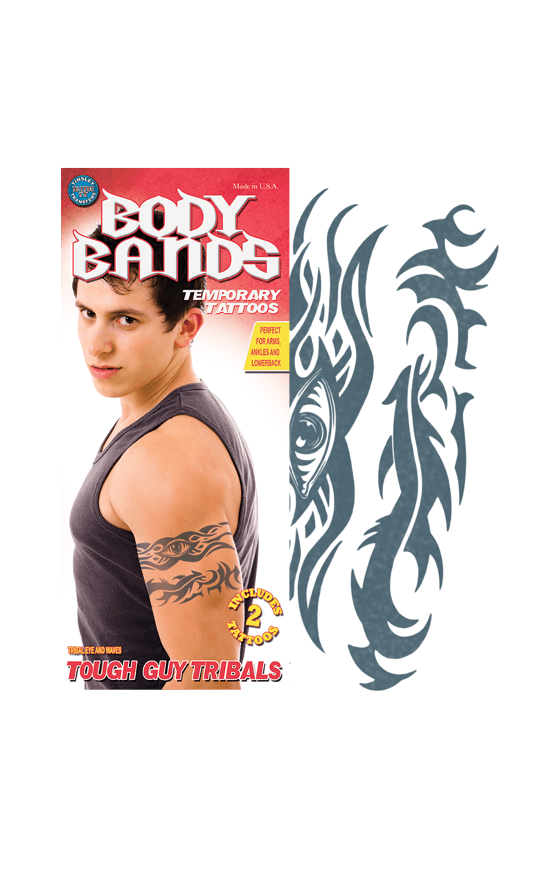 Tribal Eye Body Band Temporary Tattoo