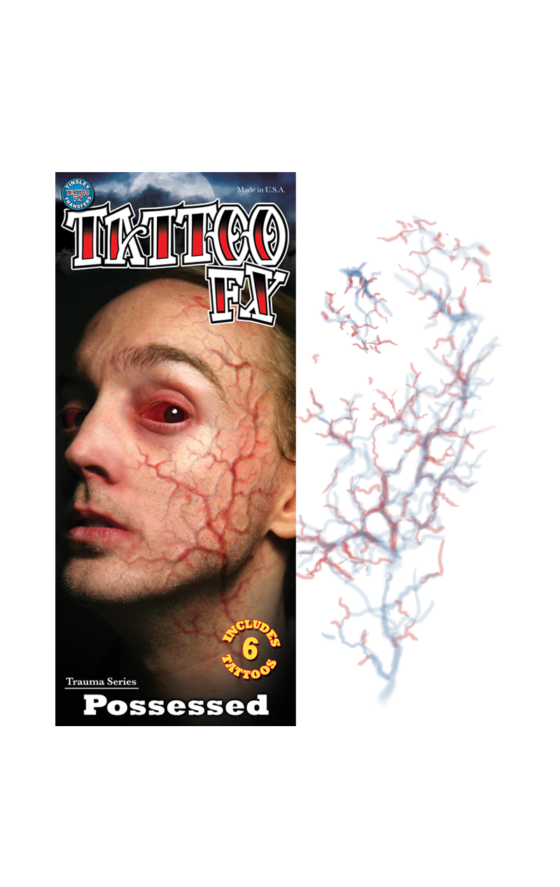 Possessed Trauma Halloween Tattoo