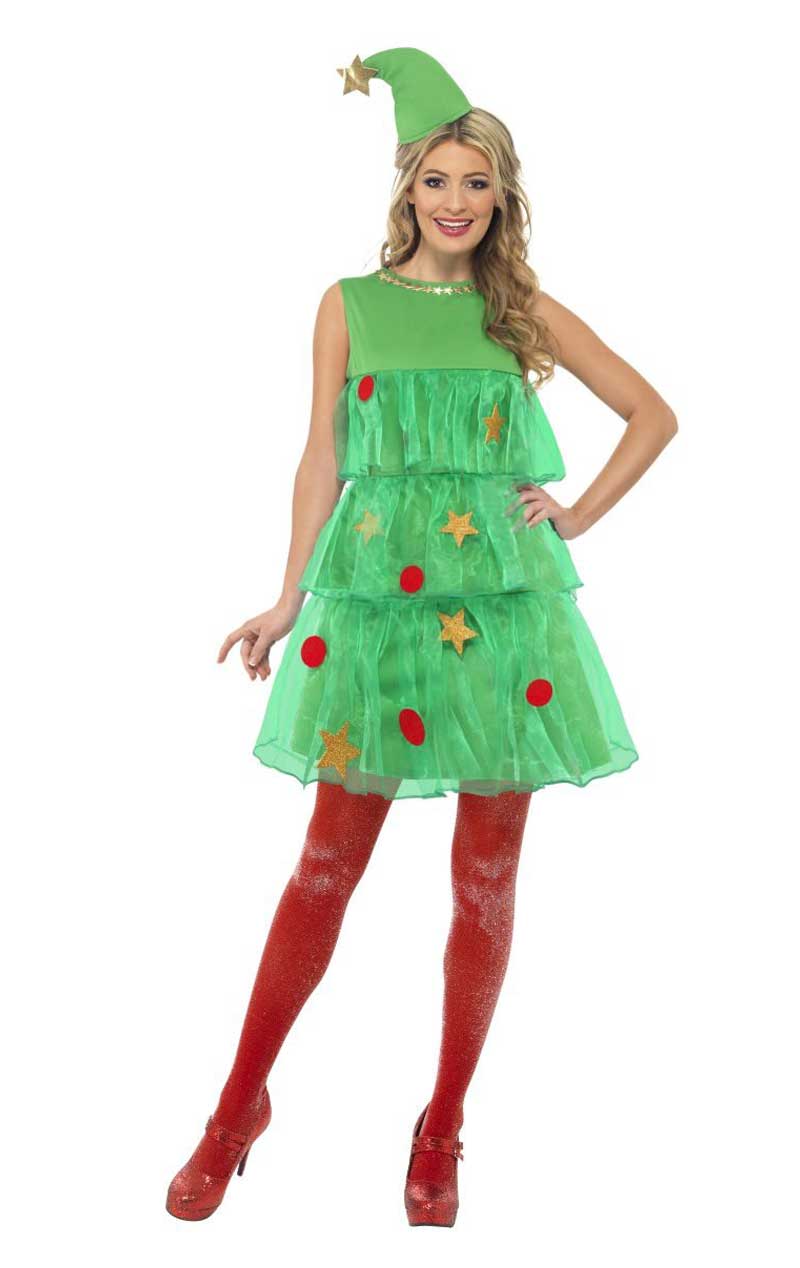 Womens Tutu Christmas Tree Costume