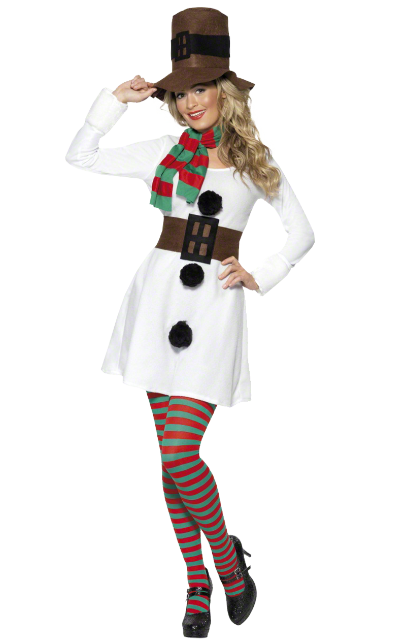 Adult Miss Snowman Costume
