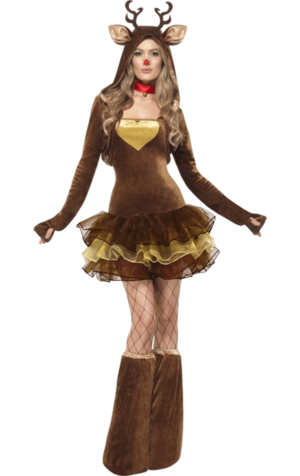 Womens Fever Reindeer Costume