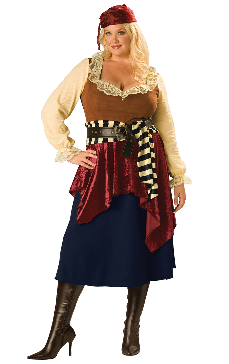 Womens Plus Size Pirate Beauty Costume