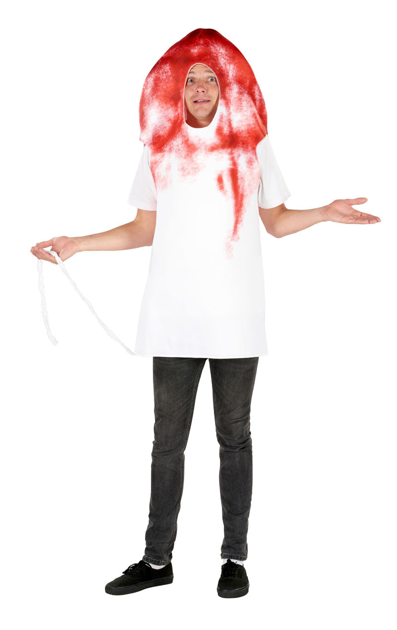 Mens Bloody Tampon Costume