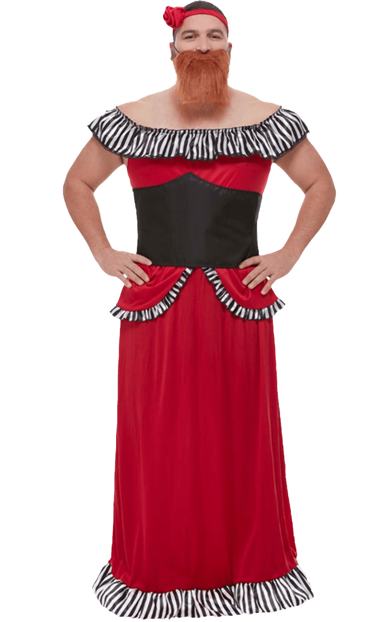 Mens Bearded Lady Costume