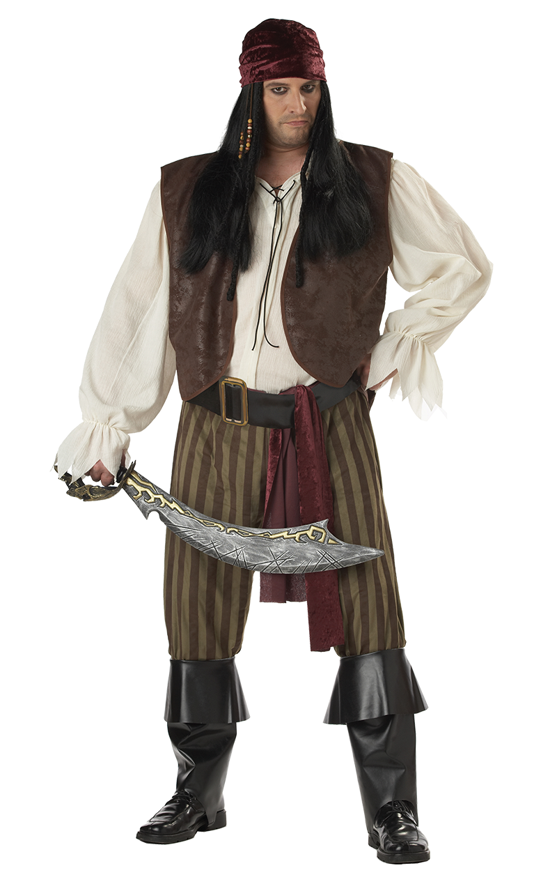 Mens Plus Size Pirate Costume