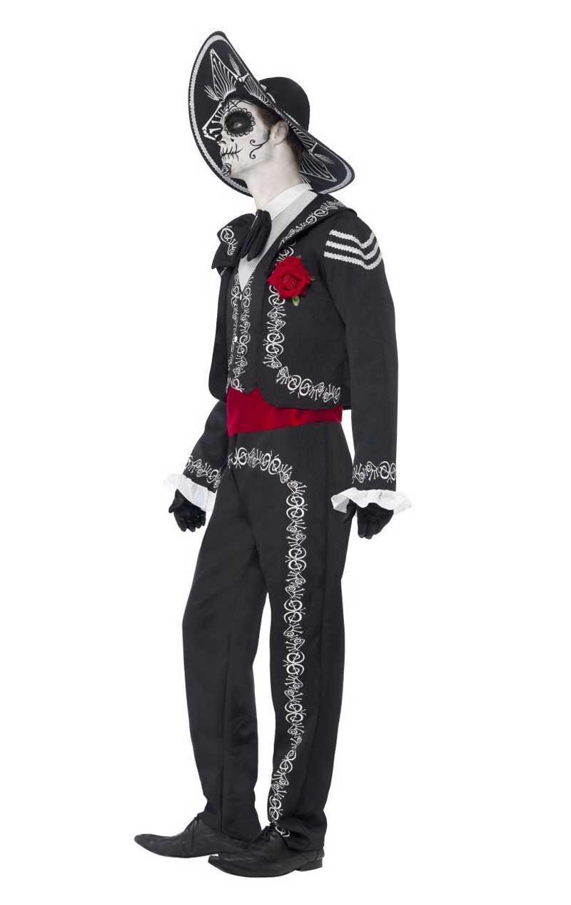 Mens Day of the Dead Senor Bones Costume