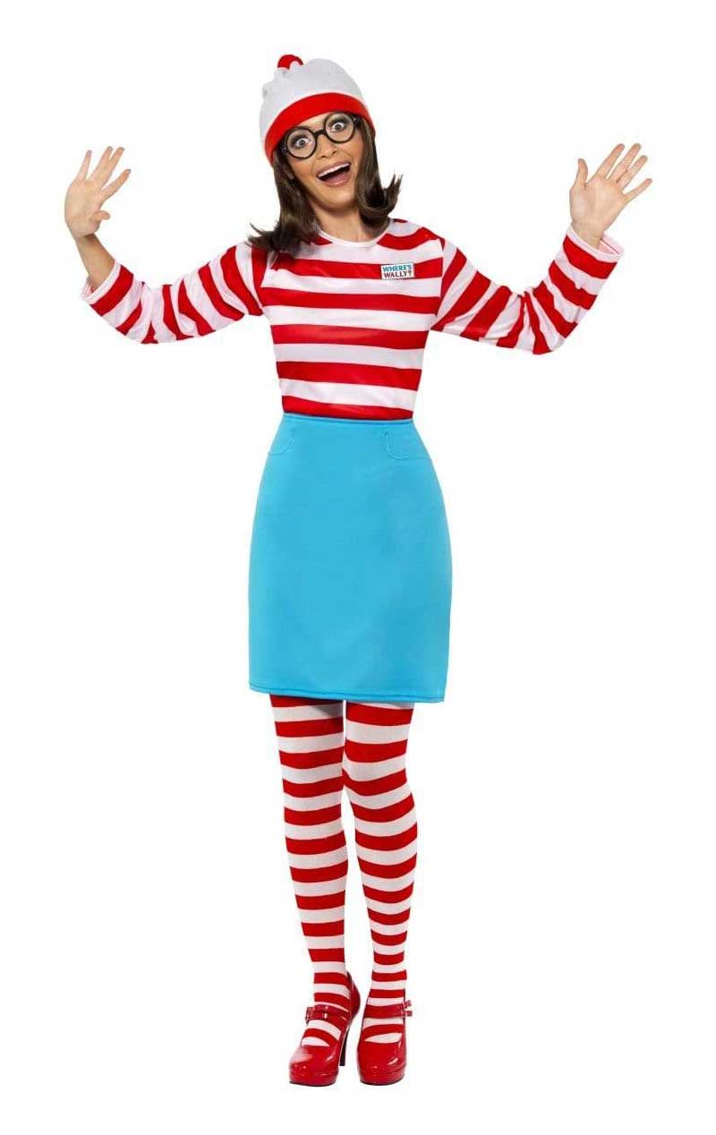 Womens Wenda Wheres Wally Costume