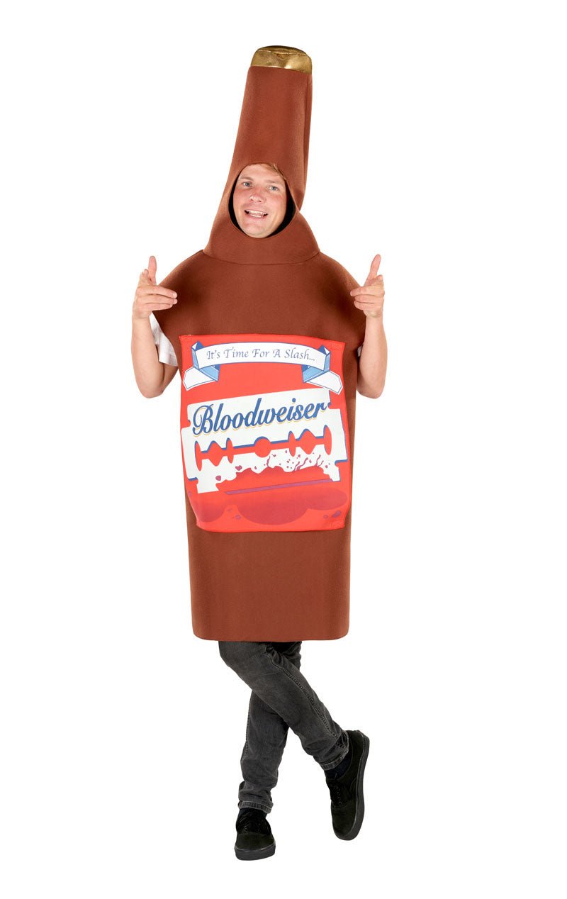 Adult Bloodwiser Beer Bottle Costume - Joke.co.uk