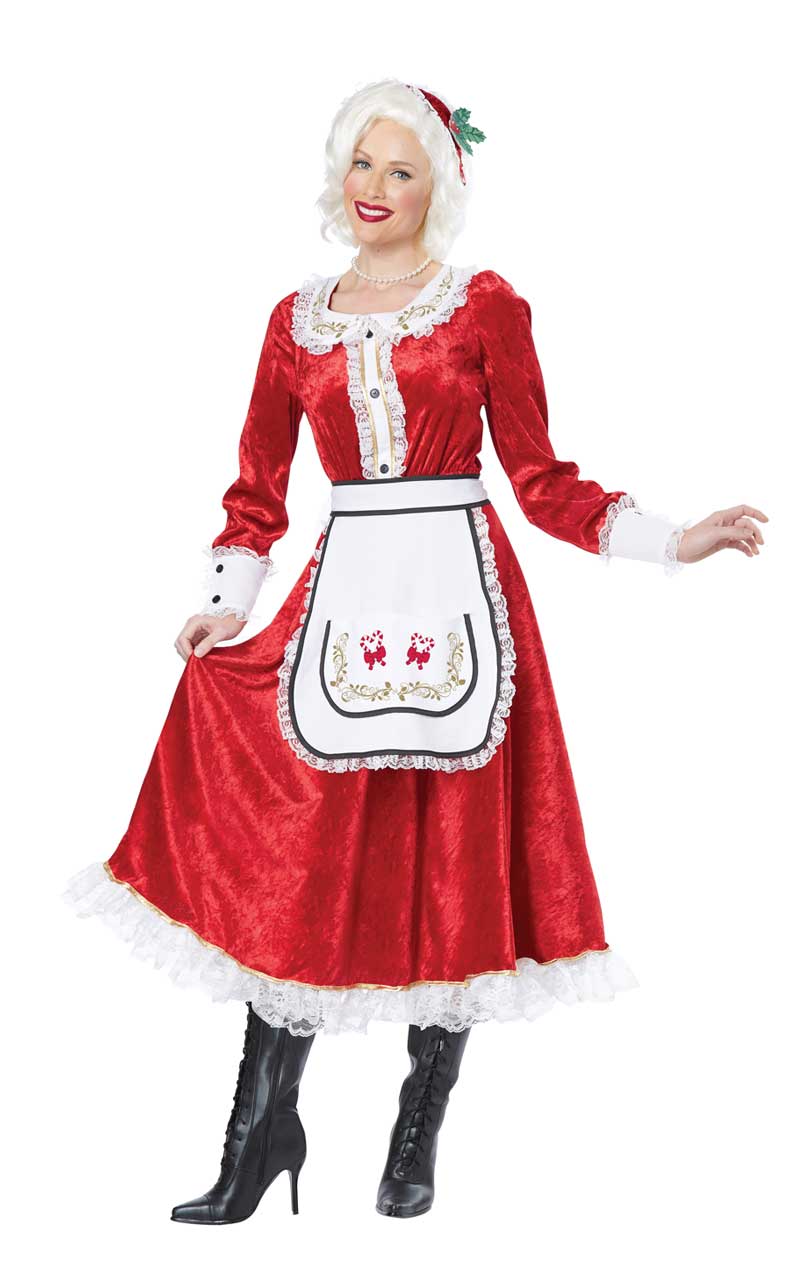 Adult Classic Mrs. Claus Costume - Joke.co.uk