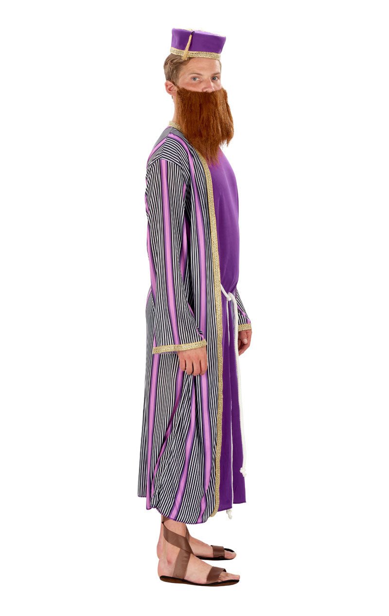 Adult Three Wise Men Purple Costume with Fez Hat - Joke.co.uk