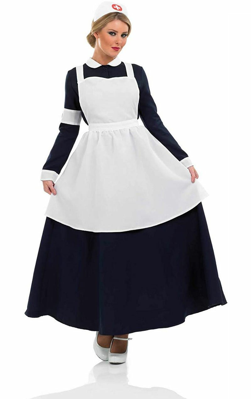 Adult Victorian Nurse Costume - Joke.co.uk
