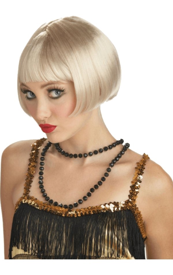 Flirty Flapper Blonde Wig - Joke.co.uk