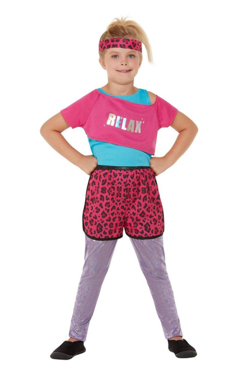 Girls 80s Relax Costume - Joke.co.uk