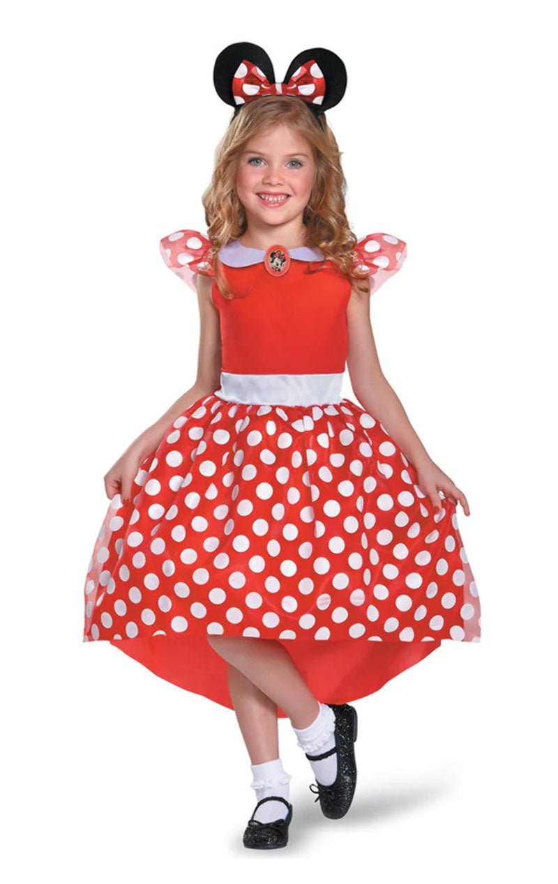 Disney Store Minnie Mouse Red Dress Costume Size 7/8