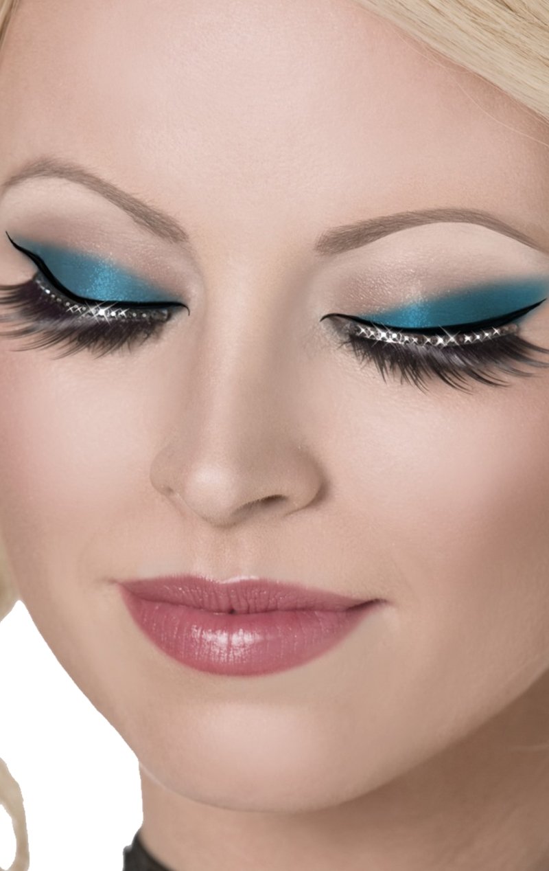 Long Diamante Eyelashes - Joke.co.uk