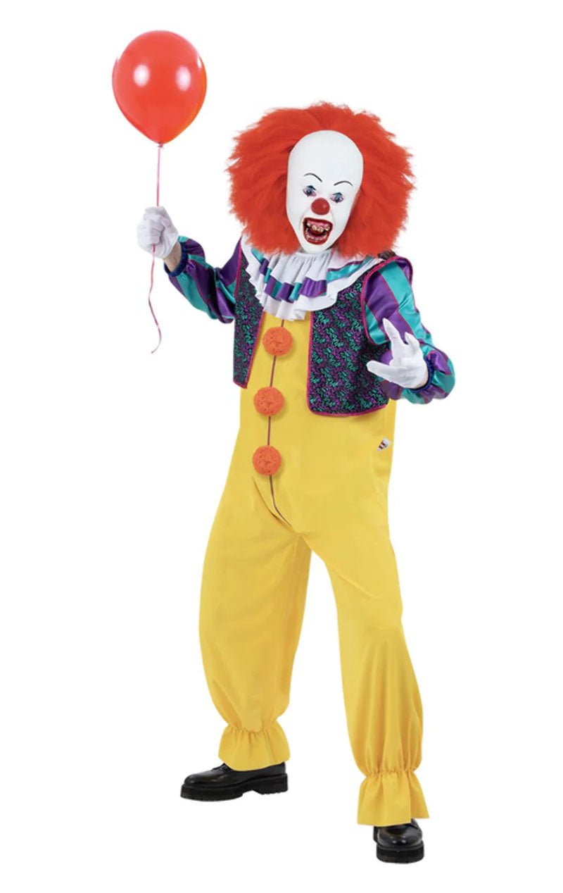 Mens Classic 90s IT Pennywise Halloween Costume - Joke.co.uk