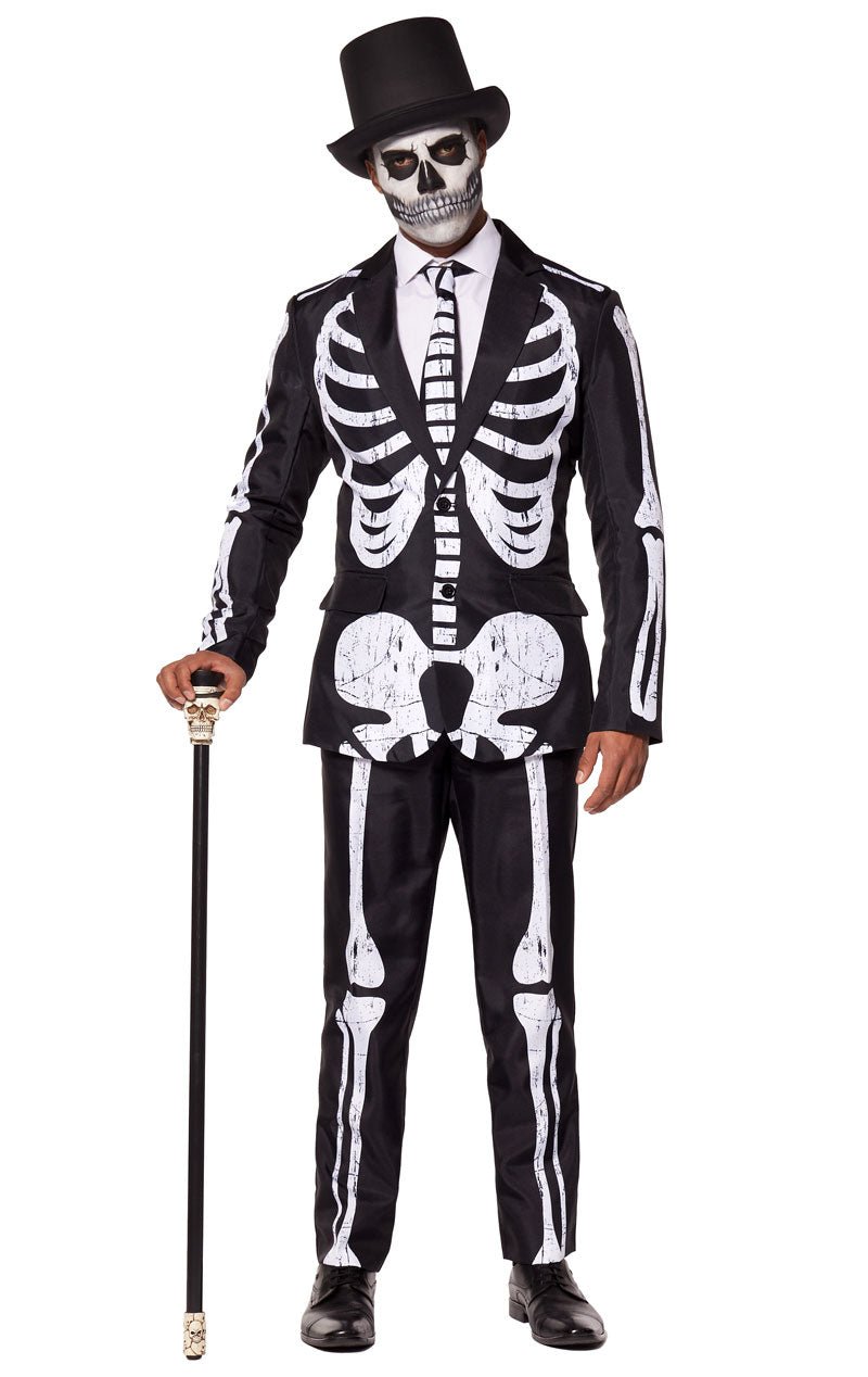 Mens SuitMeister Skeleton Grunge Suit - Joke.co.uk