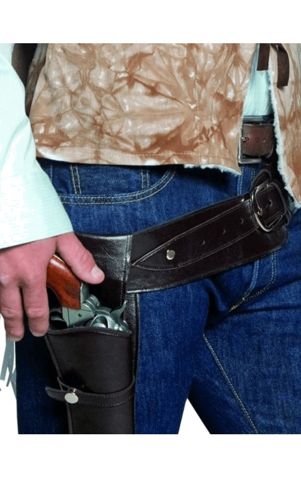 Western Wandering Gunman Belt and Holster - Joke.co.uk