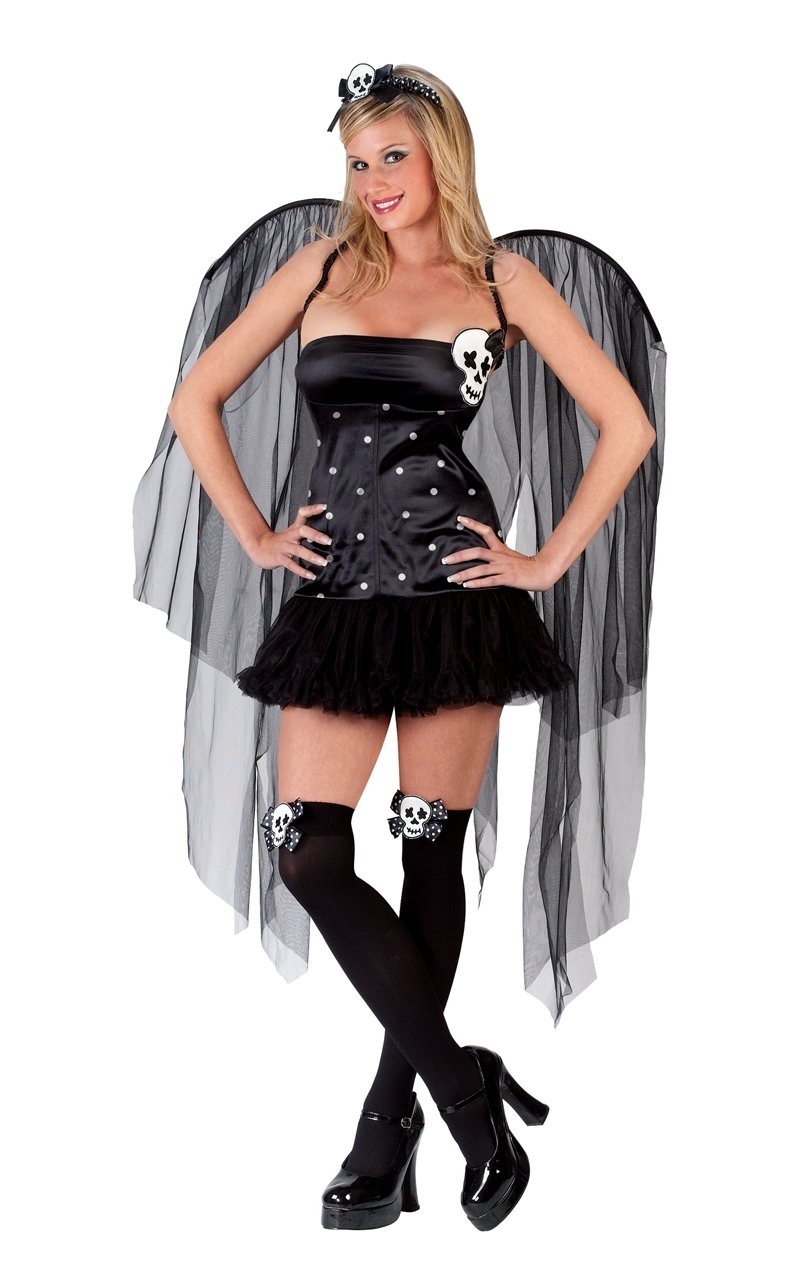 Womens Skull Fairy Costume - Joke.co.uk