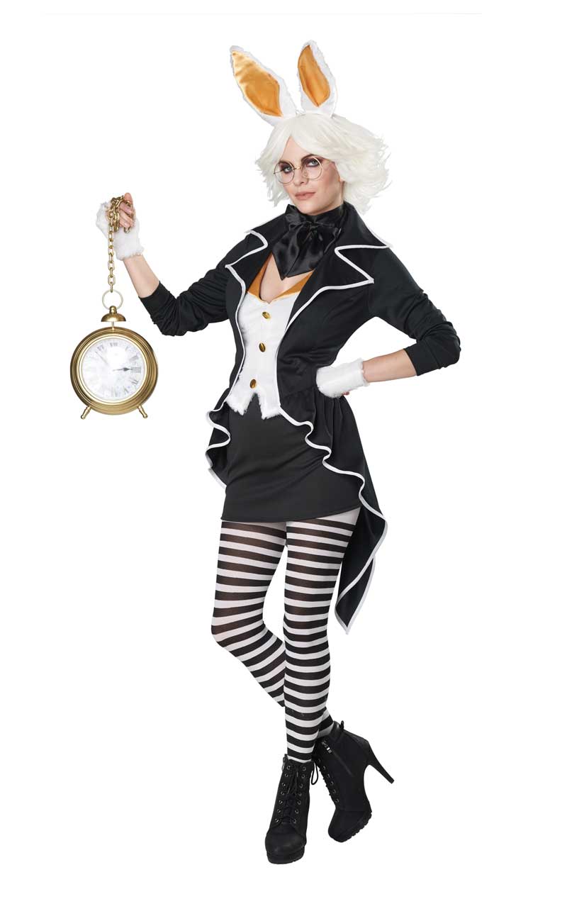 Womens The White Rabbit Costume - Joke.co.uk