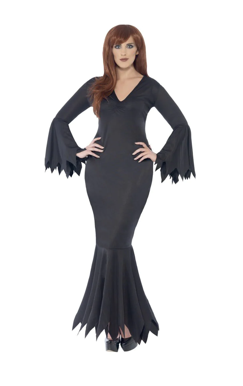 Ladies Black Vamp Dress