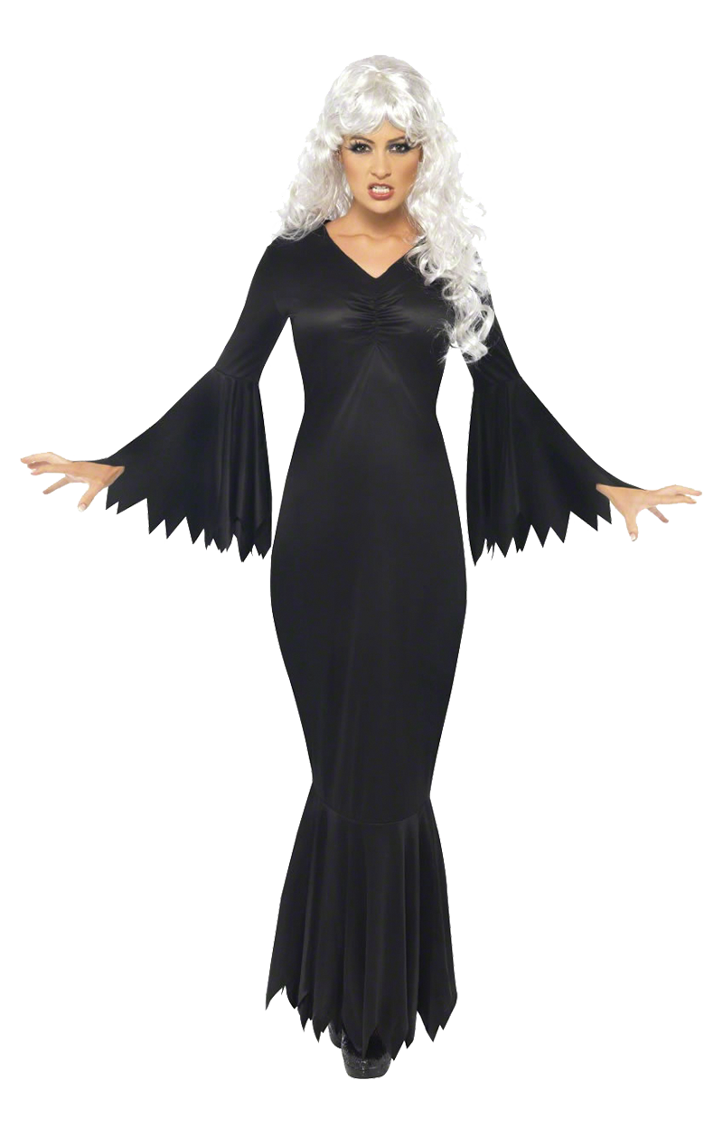 Ladies Black Vamp Dress