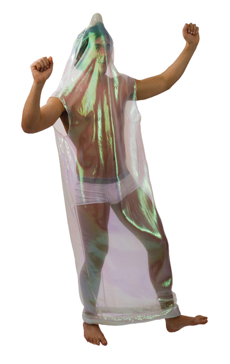 Mens Condom Stag Costume