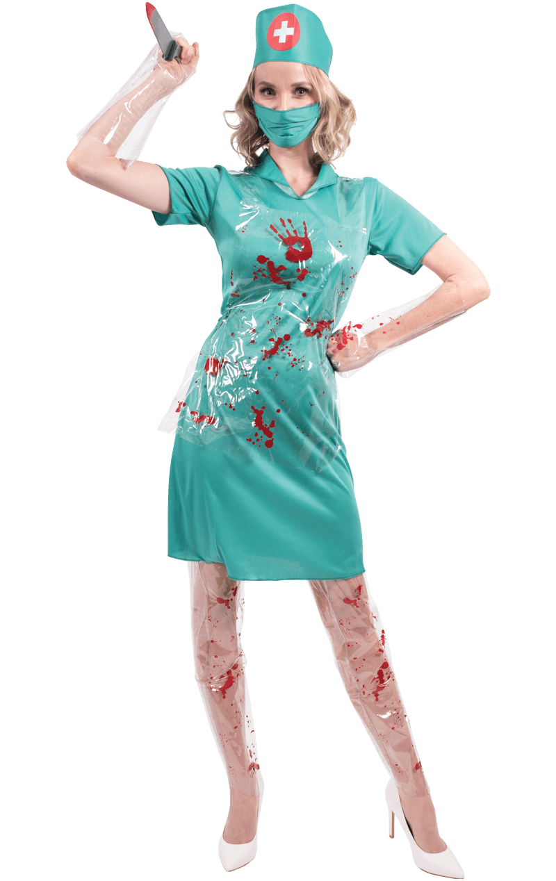 Adult Bloody Nurse Halloween Costume