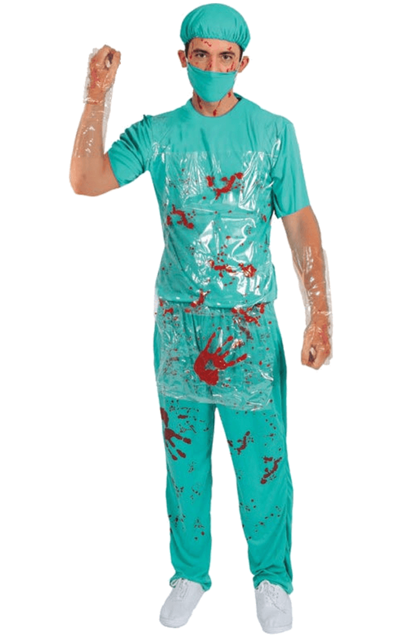 Adult Bloody Surgeon Halloween Costume