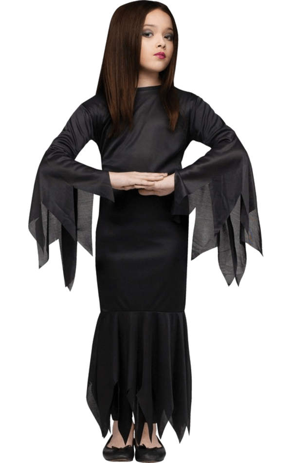 Girls Morticia Addams Costume