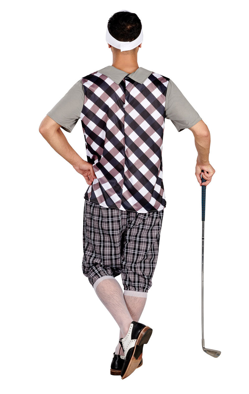 Mens Black Pub Golf Costume