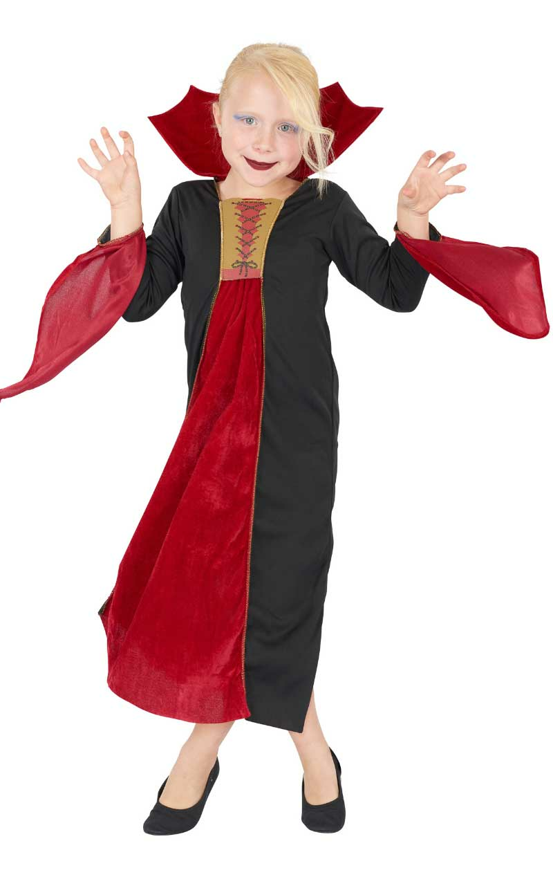 Child Halloween Gothic Vampiress Costume