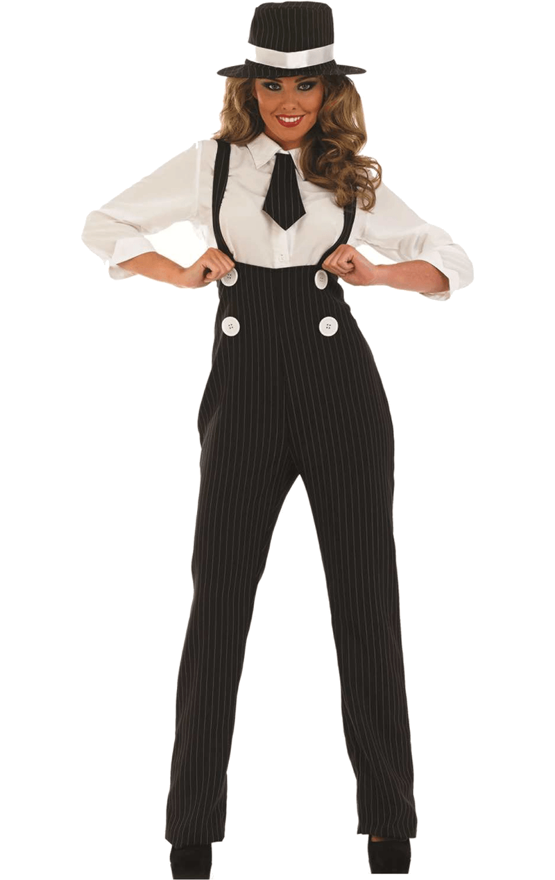 Adult Black Lady Gangster Costume