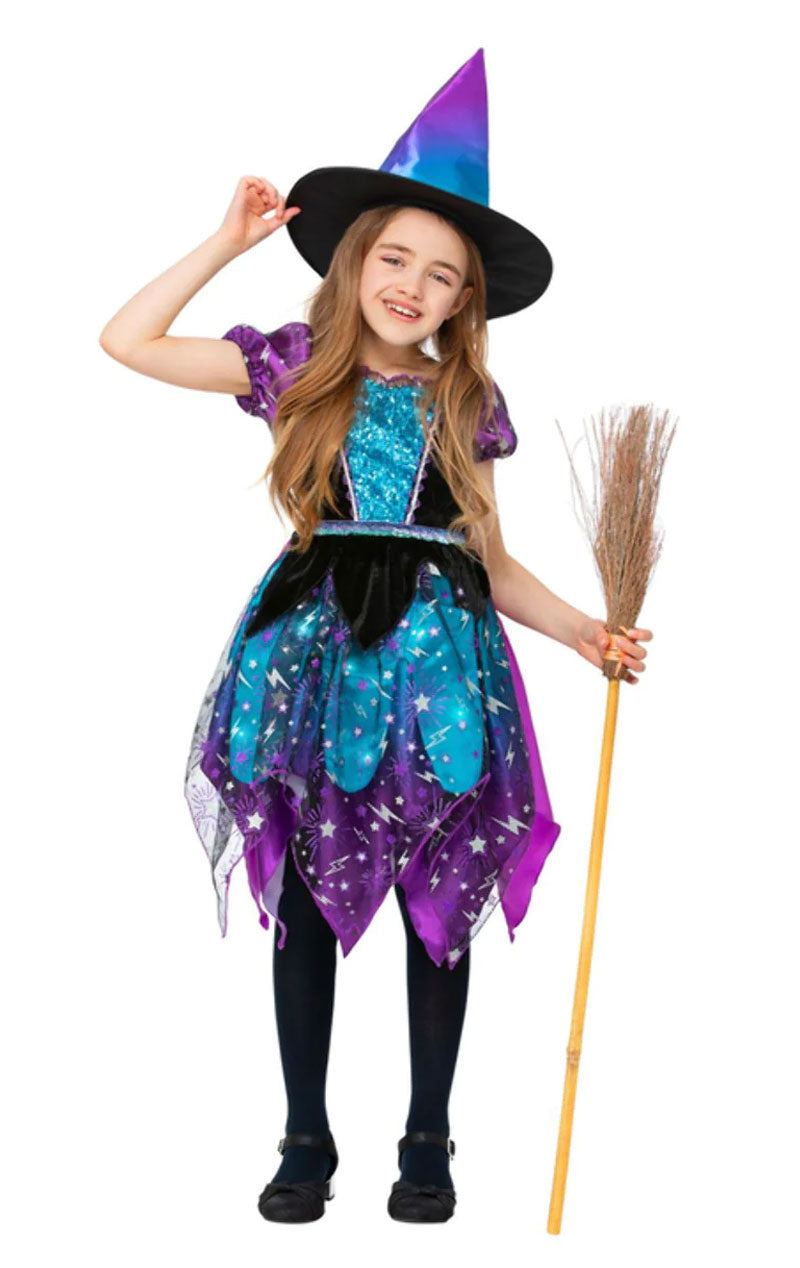 Kids Light Up Moon and Stars Witch Costume