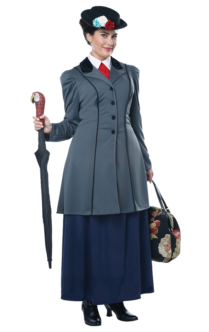 Womens Mary Poppins Plus Size Costume
