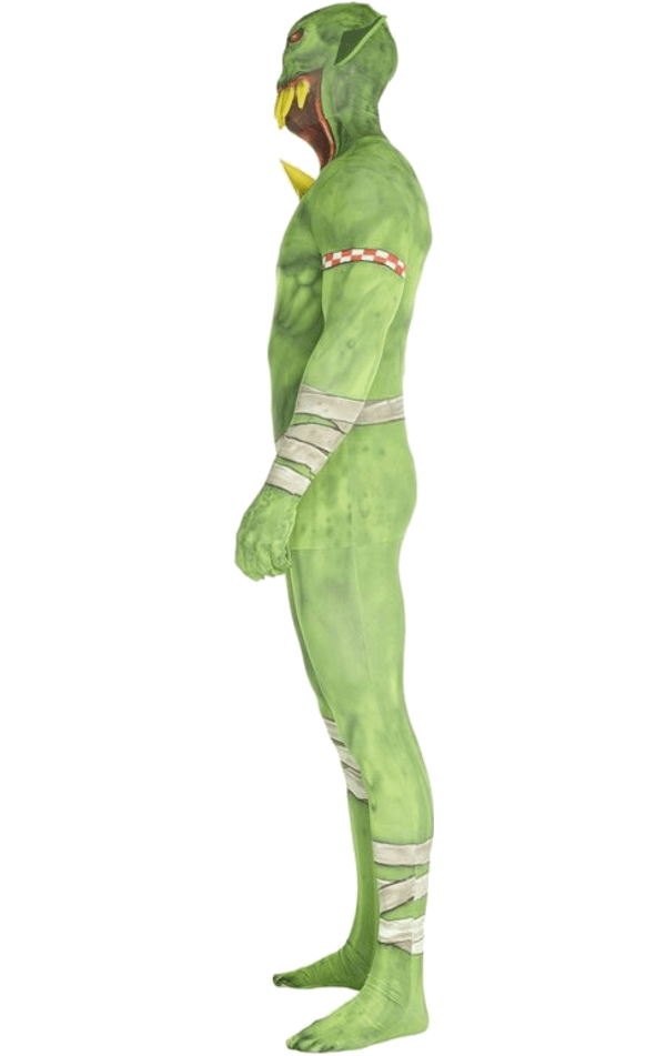 Mens Green Jaw Dropper Orc Morphsuit Costume