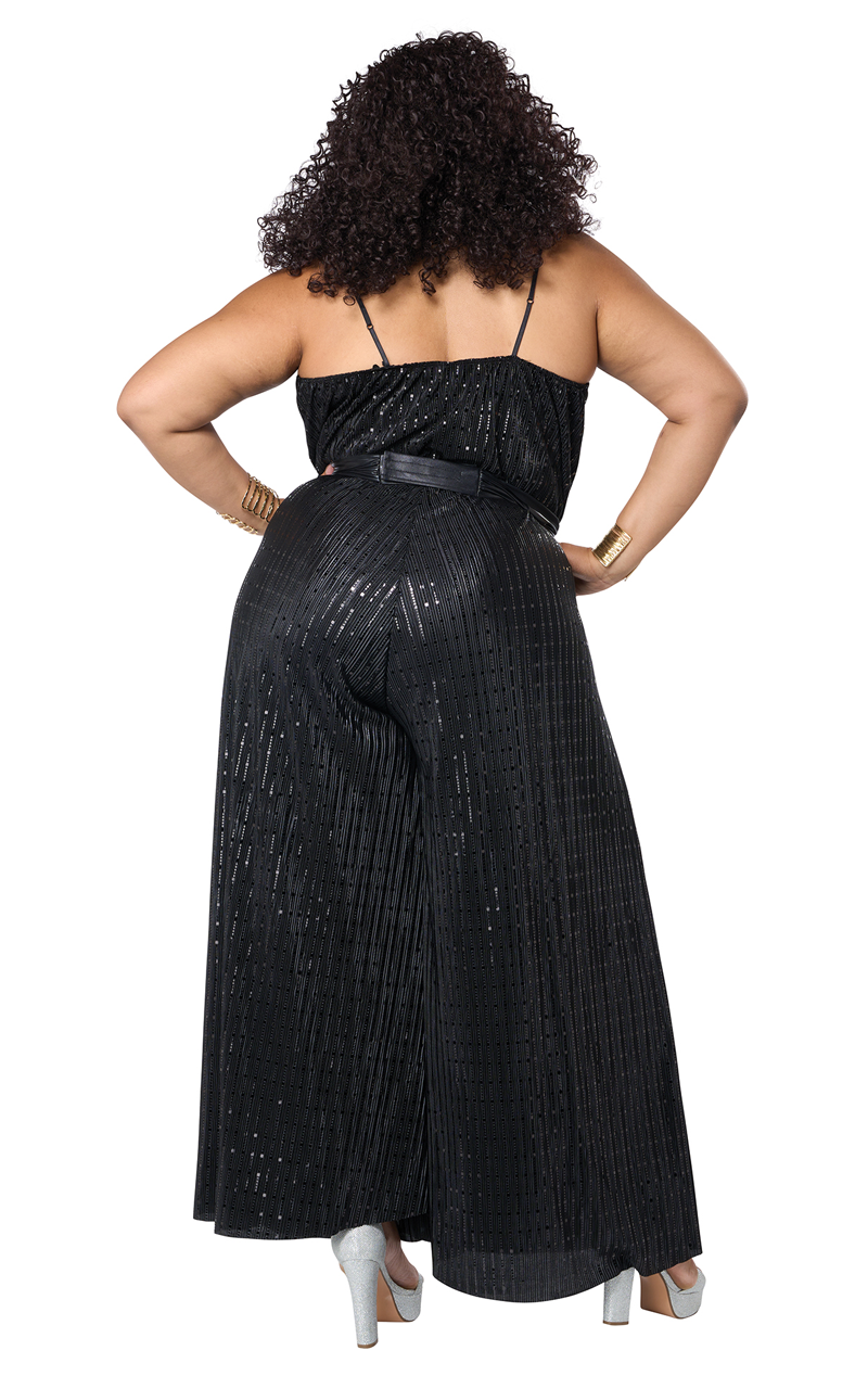 Women Lets Dance Disco Jumpsuit Plus Size Costume