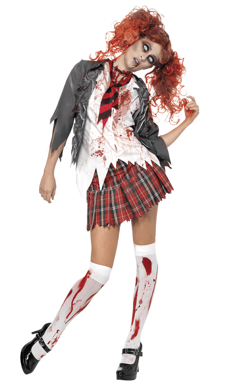 Womens Zombie High School Girl Costume