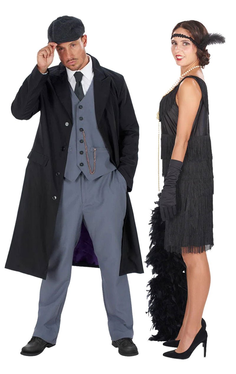1920s Gangster & Black Flapper Couples Costume - Joke.co.uk