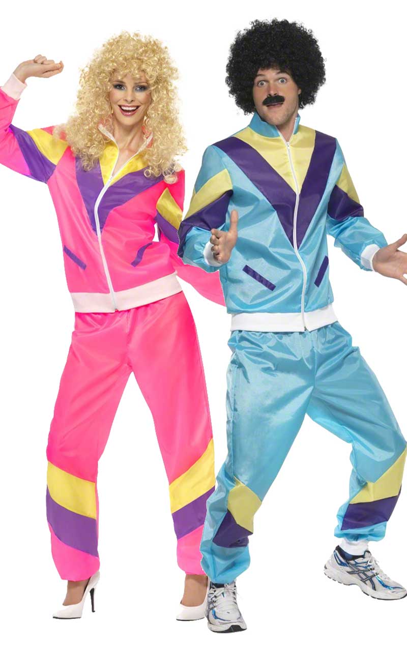 1980s Shellsuit Couples Costume - Joke.co.uk