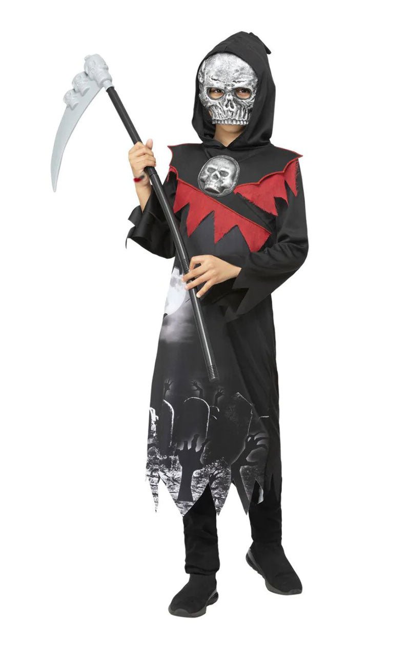 Kids Deluxe Grim Reaper Costume - Joke.co.uk