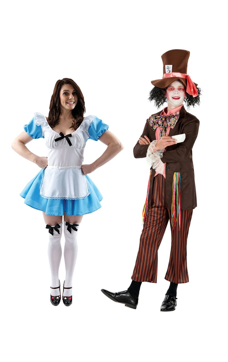 Mad Hatter & Alice Couples Costume - Joke.co.uk