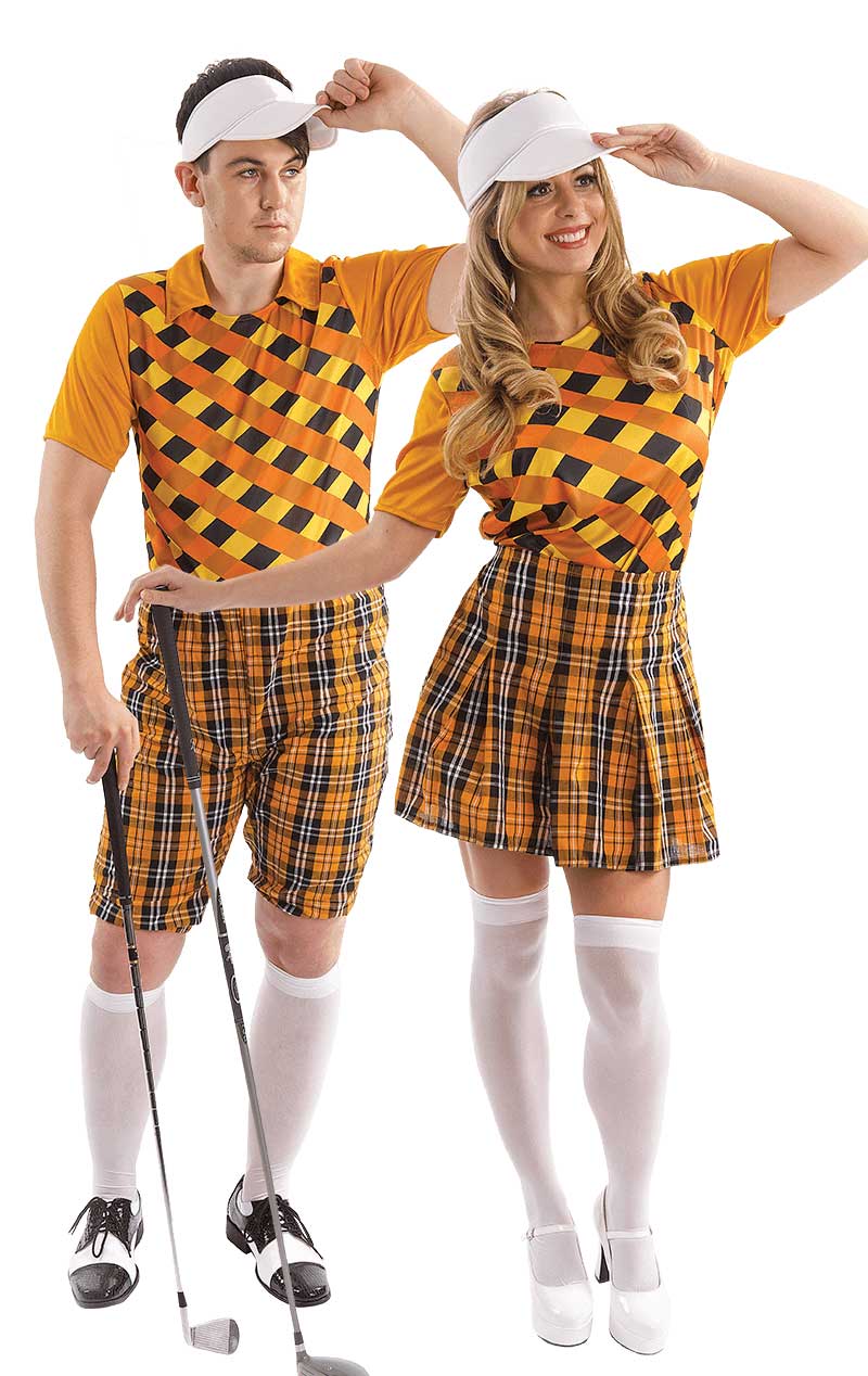 Orange Pub Golf Couples Costume - Joke.co.uk