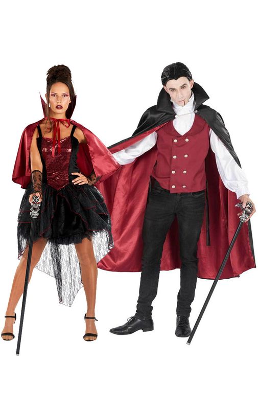 Sexy Vampiress & Vampire Couples Costume - Joke.co.uk