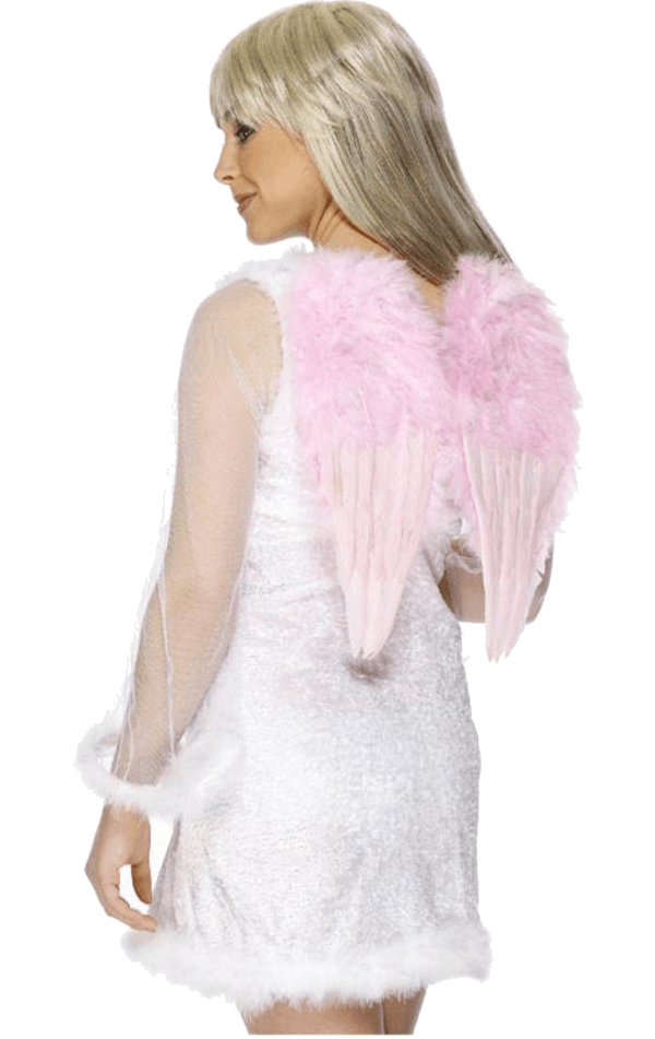 Small White Angel Wings Accessory