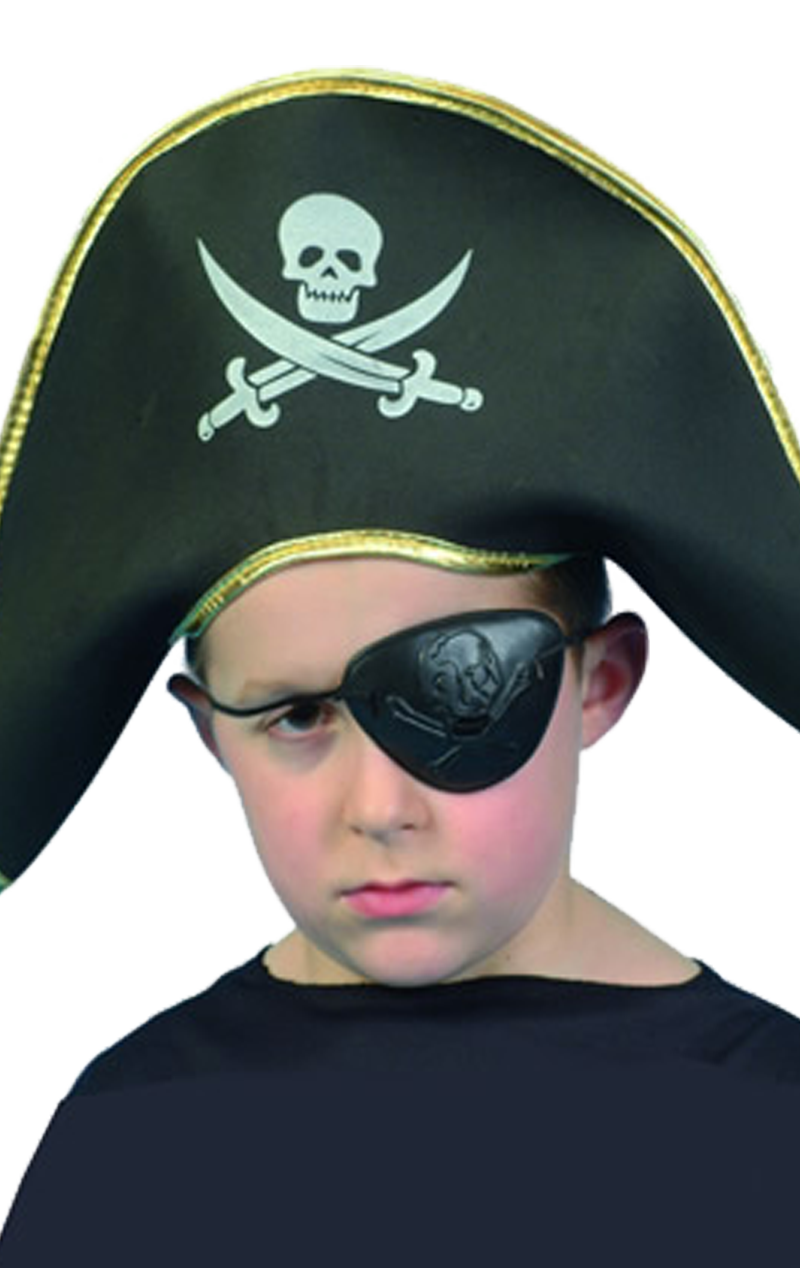 Kids Pirate Captain Hat Accessory