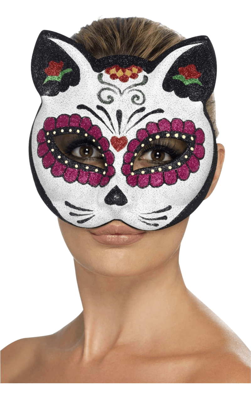 Sugar Skull Cat Eye Facepiece